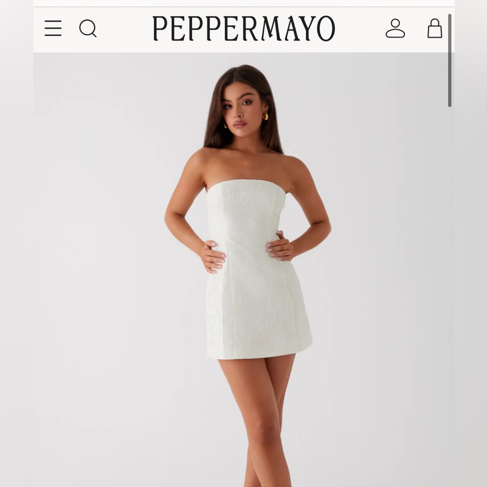 Peppermayo Cream Floral Dress